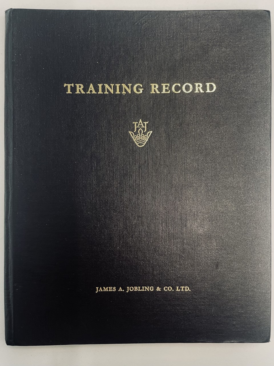 John’s Apprenticeship Record book from Jobling’s factory Logo